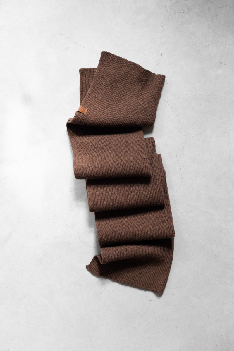 SCARF CASHWOOL BROWN